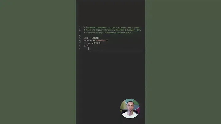 Python. Условный оператор If else