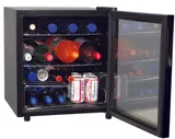 Шкаф холодильный СО СТЕКЛОМ COOLEQ TBC-46 черный