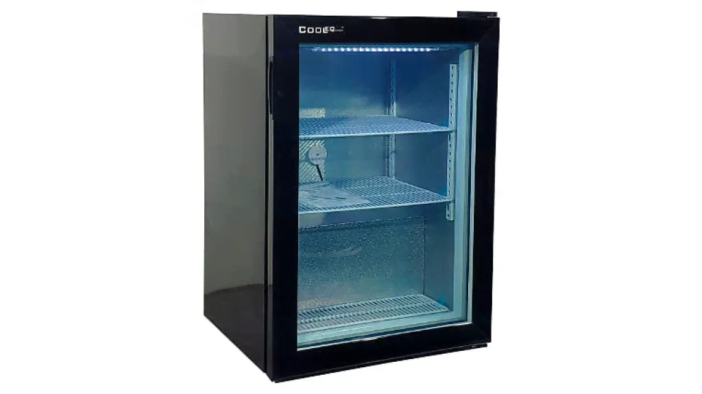 Шкаф морозильный со стеклом Cooleq UF100G / чёрный